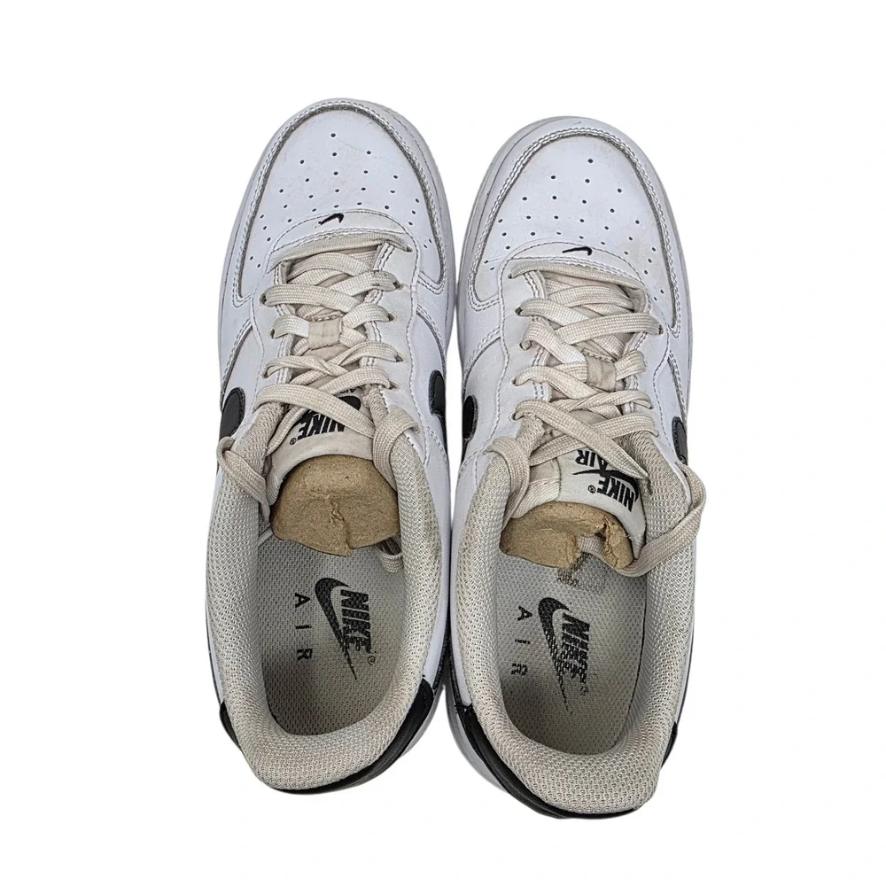 Nike Air Force 1 Low‎ White Black Big Kids Shoes FV5948 101 Size 7Y